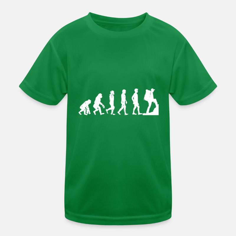 Wandern Evolution Kinder Funktions-T-Shirt