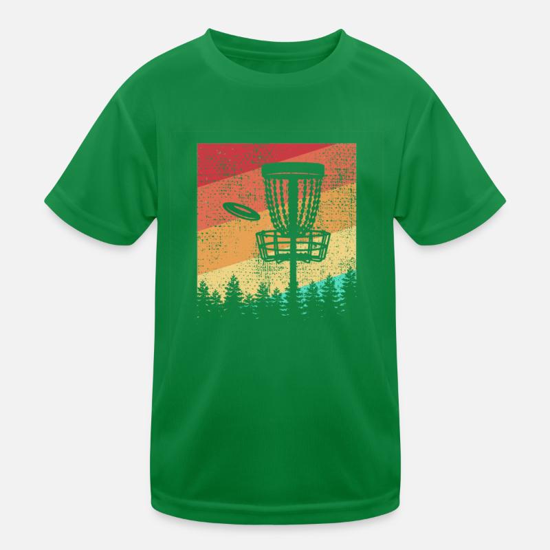 Disc Golf Retro Kinder Funktions-T-Shirt