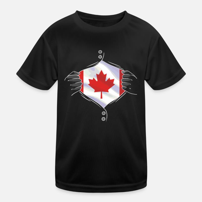 le drapeau canadien fier T-shirt sport Enfant