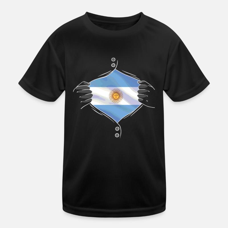Le drapeau argentin fier T-shirt sport Enfant