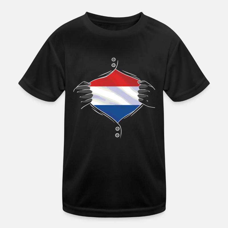 netherlands flag proud Kids Functional T-Shirt