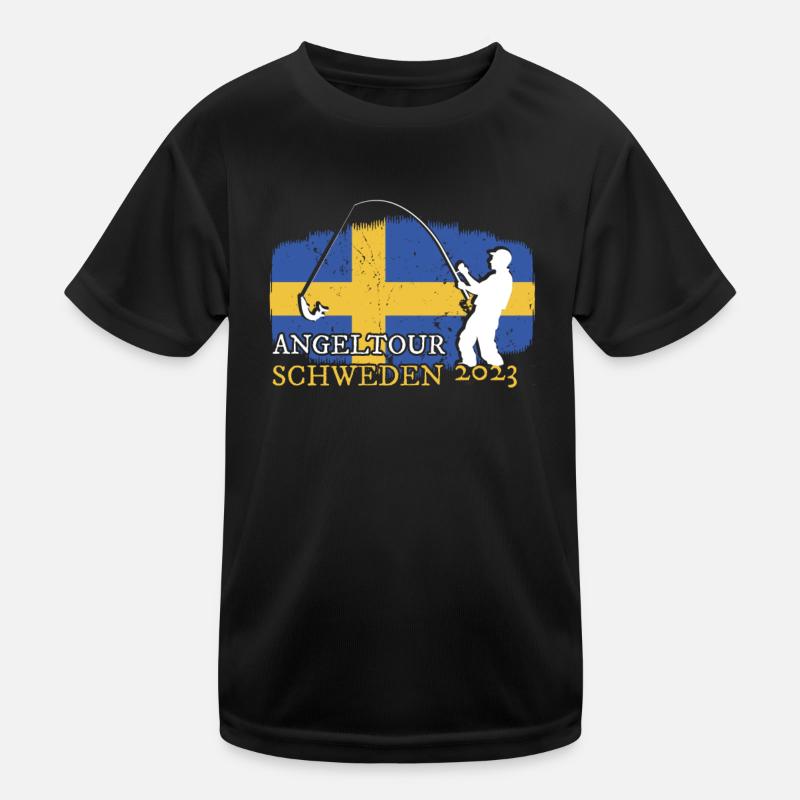 Suède Pêche 2023 T-shirt sport Enfant