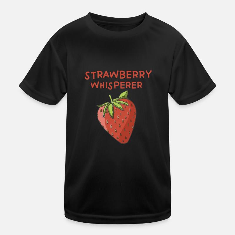 Erdbeeren Flüsterer Kinder Funktions-T-Shirt