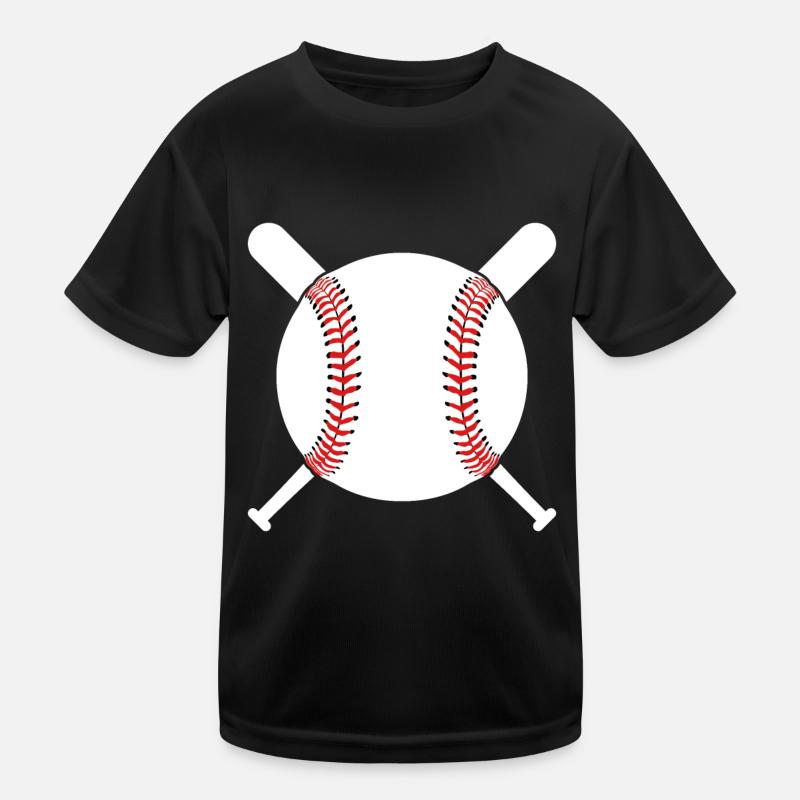 BASEBALL BASEBALLSPIELER Kinder Funktions-T-Shirt