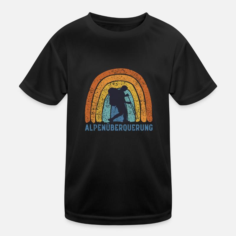 Alpenüberquerung Alpen Wandern Kinder Funktions-T-Shirt