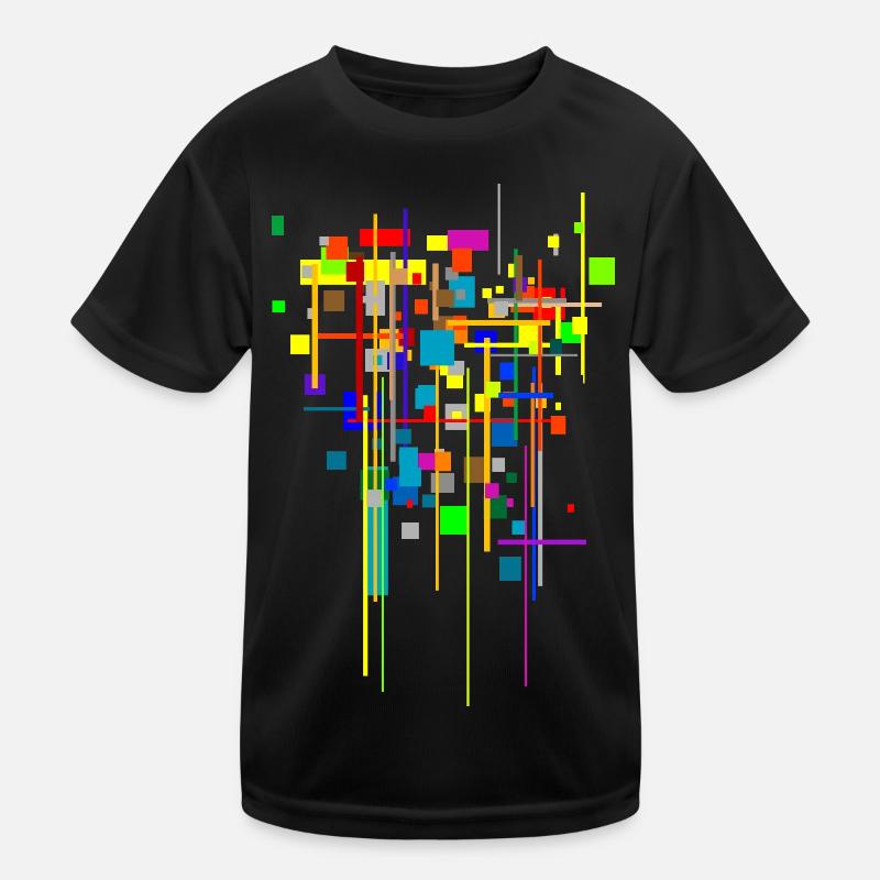 Architecture Patterns - Science-Fiction Colors Kids Functional T-Shirt