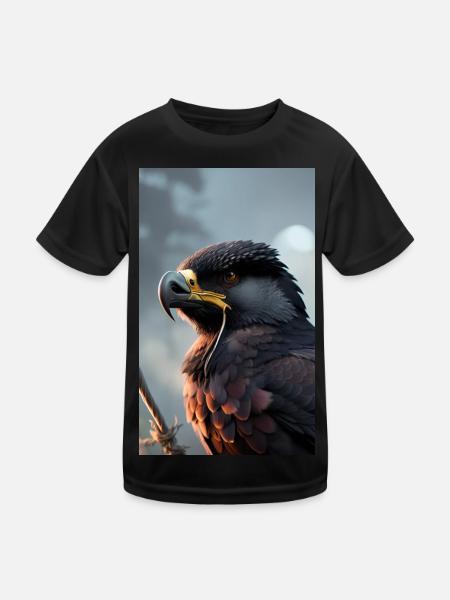 Eagle - Kids Functional T-Shirt - black