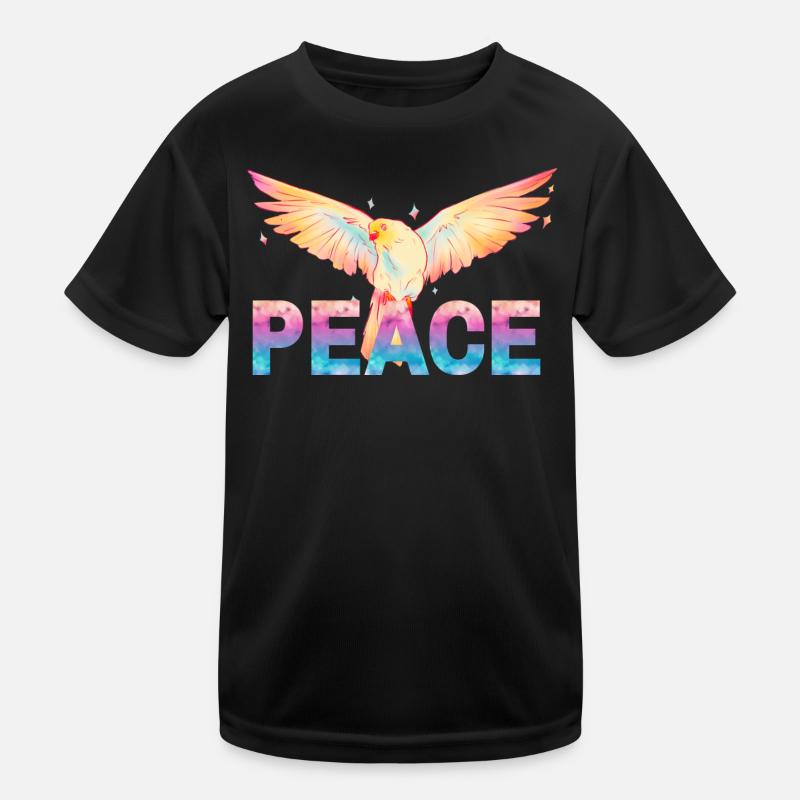 Peace Kinder Funktions-T-Shirt