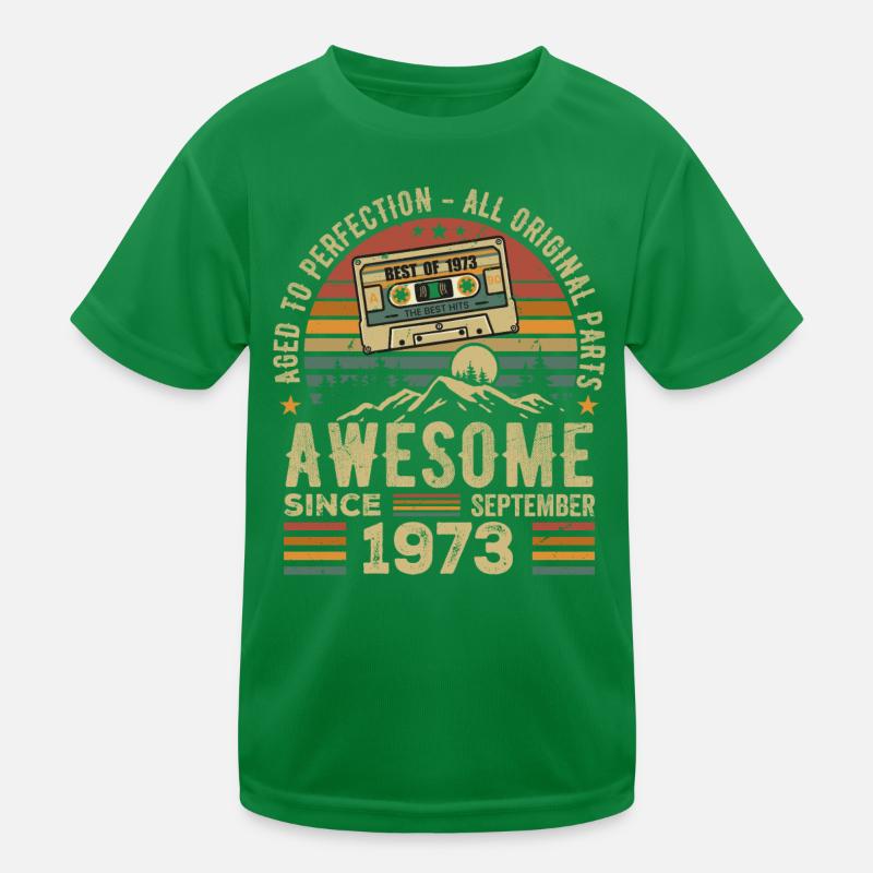 Septembre 1973 Cadeau Anniversaire Septembre 1973 T-shirt sport Enfant