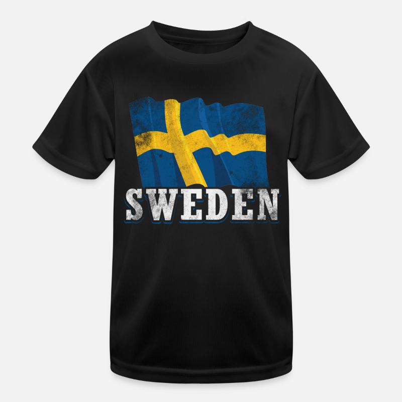 Drapeau de la Suède T-shirt sport Enfant