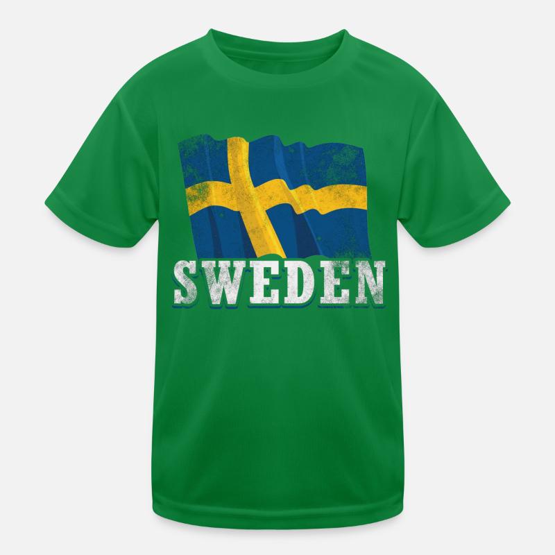 Drapeau de la Suède T-shirt sport Enfant