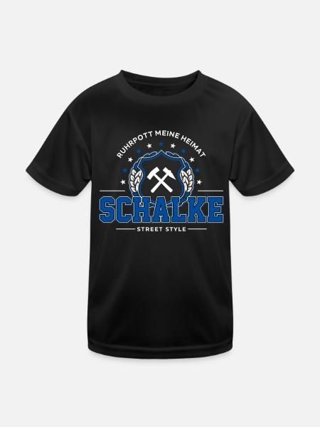 Schalke - Kinder Funktions-T-Shirt - Schwarz