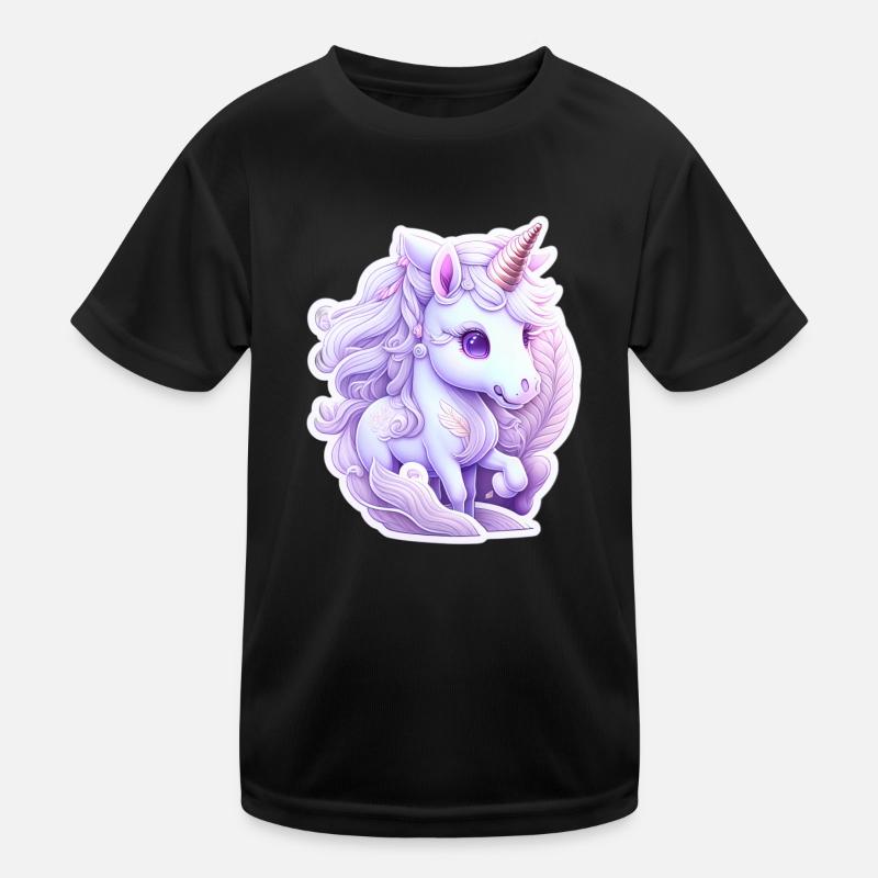 Süßes Einhorn Kinder Funktions-T-Shirt