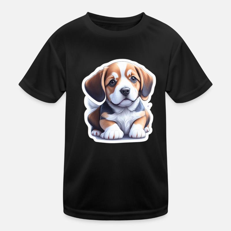 Süßer Beagle Welpe Kinder Funktions-T-Shirt