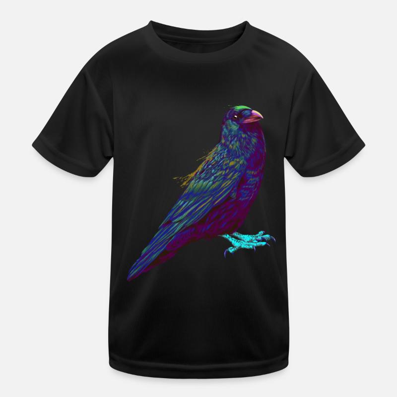Splash Bird Corbeau Corbeau T-shirt sport Enfant