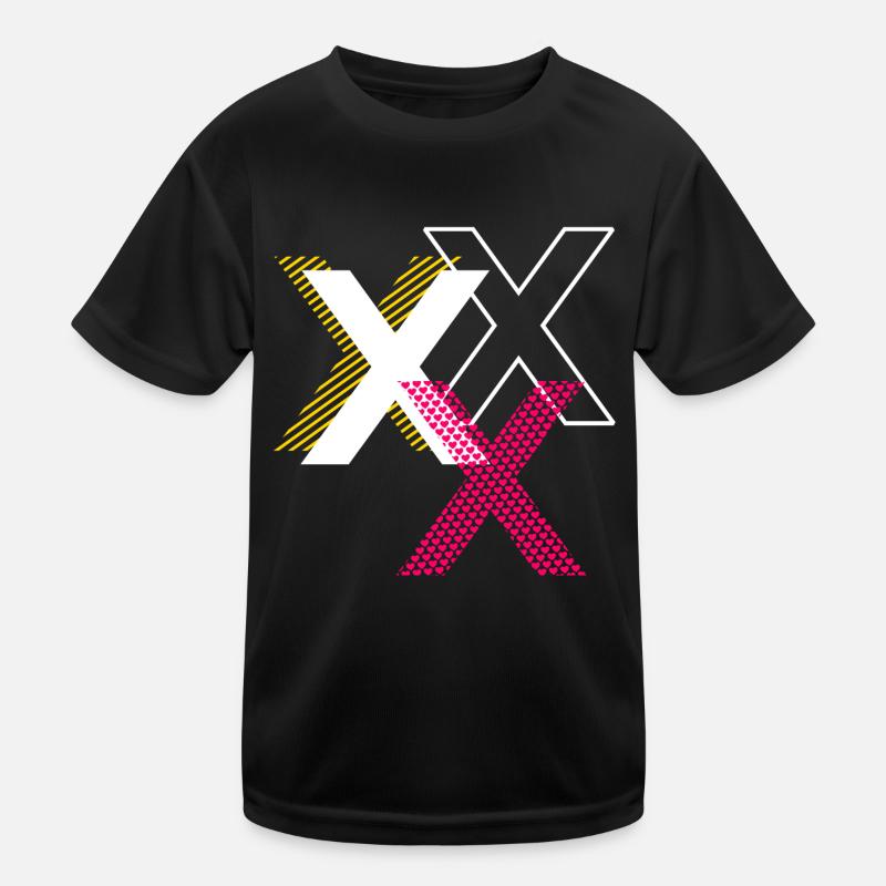 Buchstabe X Kinder Funktions-T-Shirt
