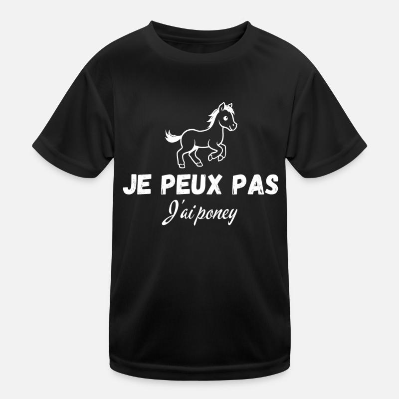 Ich kann nicht, ich habe ein Pony Kinder Funktions-T-Shirt