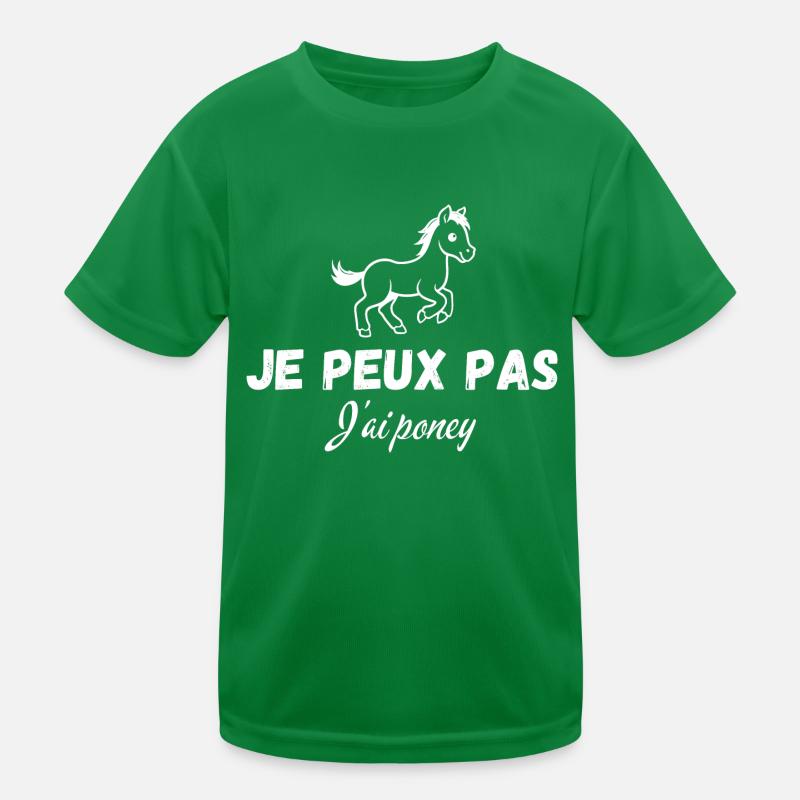 Non posso, ho un pony Maglietta sportiva per bambini