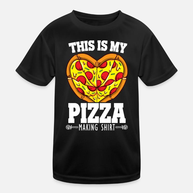 C’est ma chemise de fabrication de pizza Drôle de pizza chef T-shirt sport Enfant