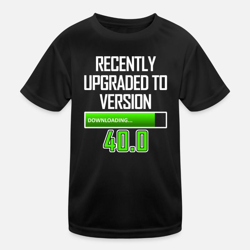 IT-Mitarbeiter 40. Geburtstag PC-Gaming Kinder Funktions-T-Shirt