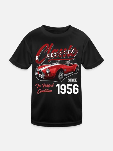 Je ne suis pas vieux Je suis une voiture classique vintage née en 1956 - T-shirt sport Enfant - noir - Devant