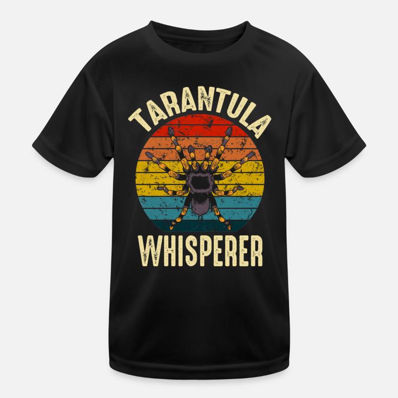 Tarantula Flüsterer Retro Spinne Besitzer Kinder Funktions-T-Shirt
