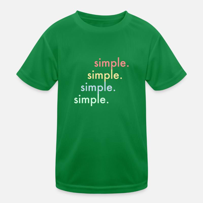 simple shirt design - simple Kids Functional T-Shirt