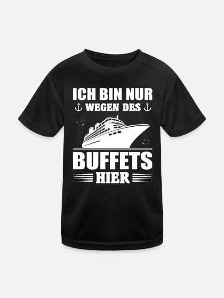 Kreuzfahrt Kreuzfahrtschiff Schiffreise Geschenk - Kinder Funktions-T-Shirt - Schwarz - Vorne