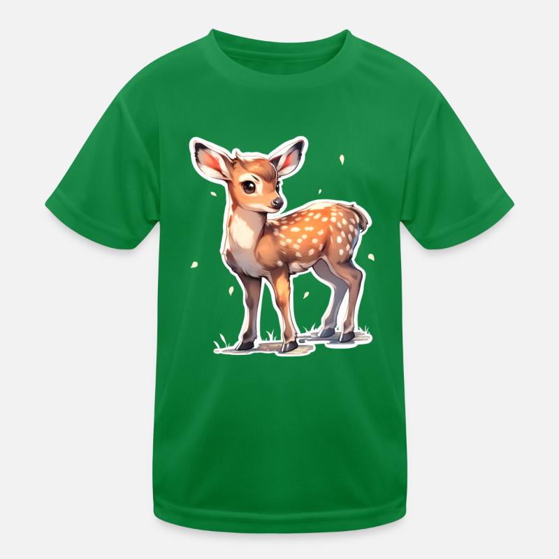 Rehkitz Kinder Funktions-T-Shirt
