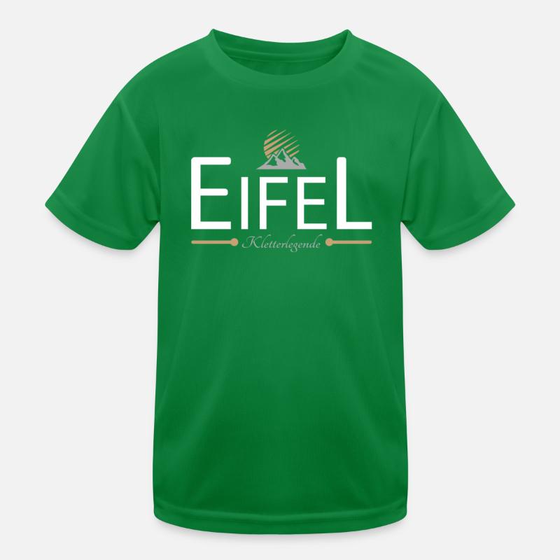 Eifel Klettern Kinder Funktions-T-Shirt