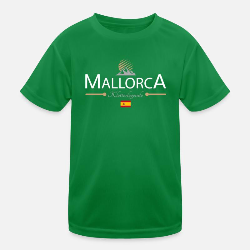 Mallorca Klettern Kinder Funktions-T-Shirt