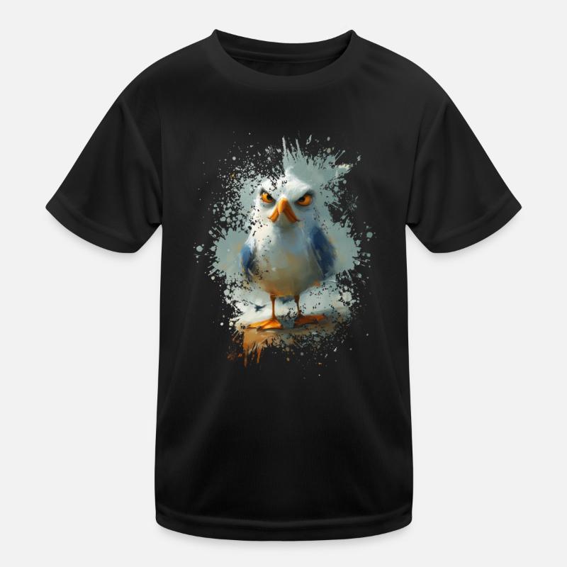 Ostsee Möwe Kinder Funktions-T-Shirt