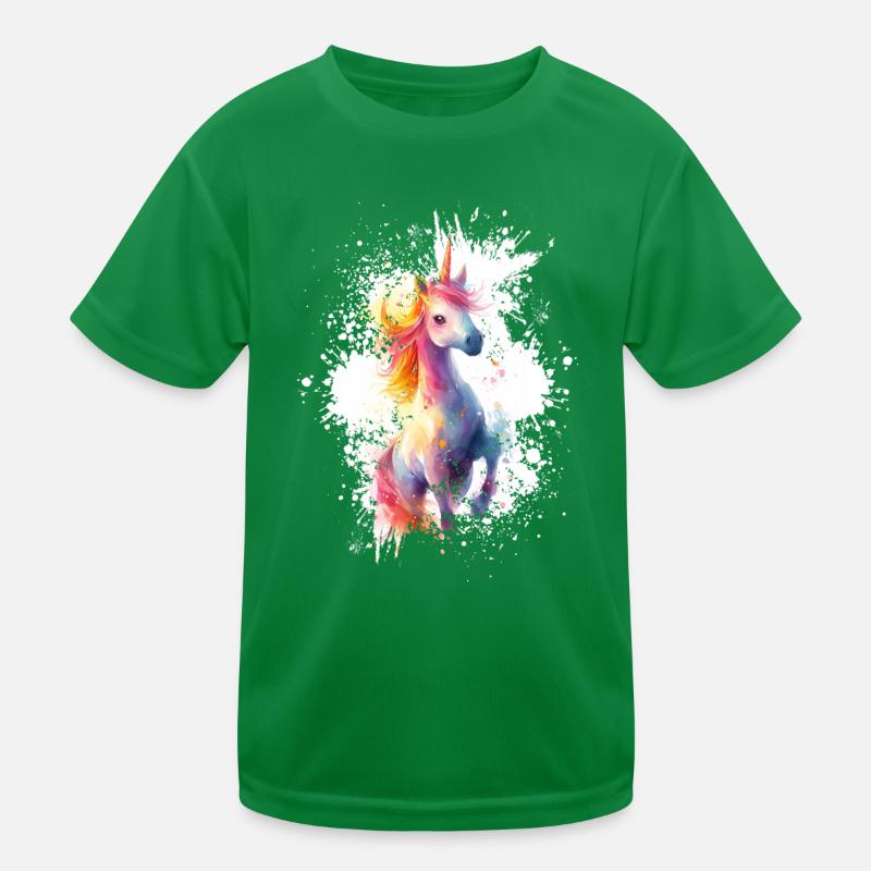 Unicorn mythical creatures Kids Functional T-Shirt