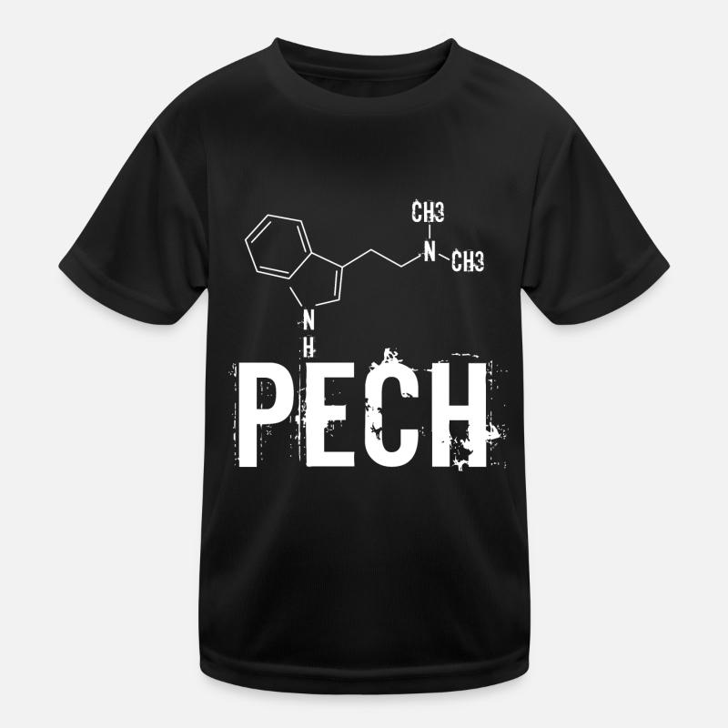 Paar Partnerlook Pech Kinder Funktions-T-Shirt
