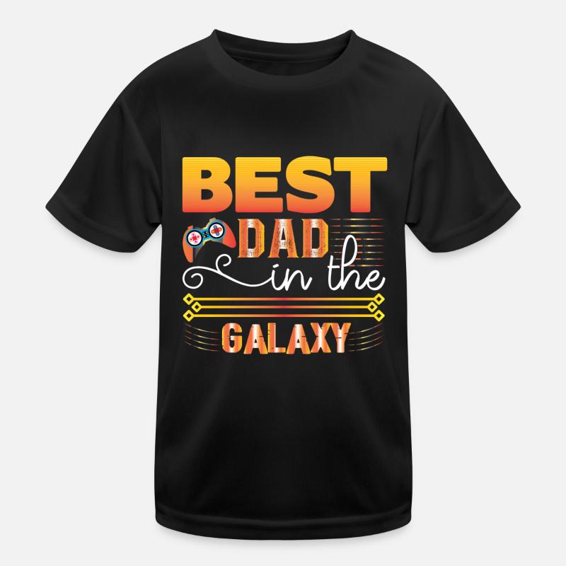 Bester Vater in der Galaxie Kinder Funktions-T-Shirt