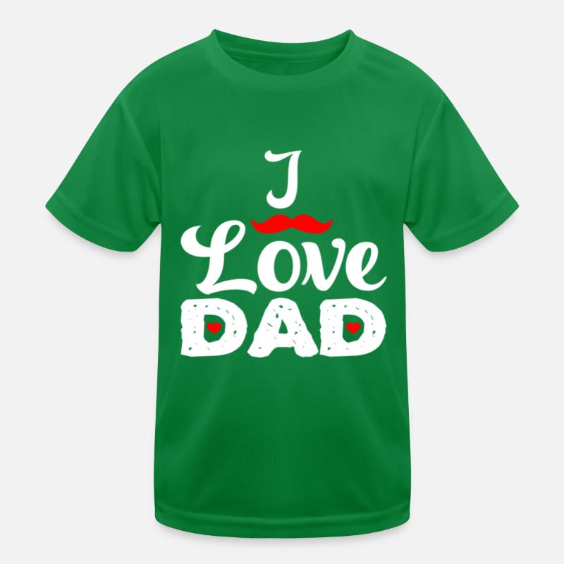 Ich liebe Papa SE Kinder Funktions-T-Shirt