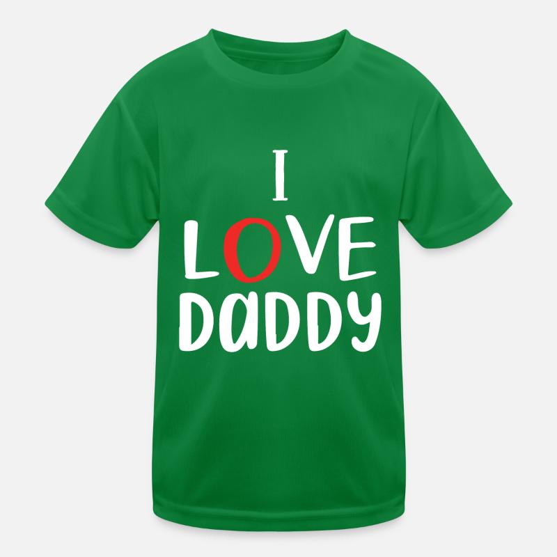 Ich liebe Papa SE Kinder Funktions-T-Shirt