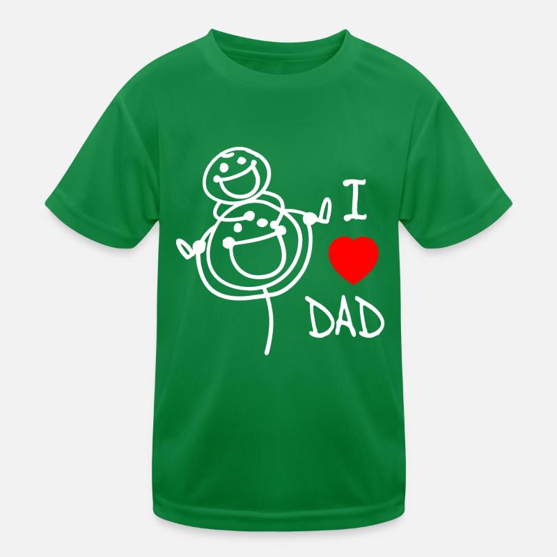 Ich liebe Papa SE Kinder Funktions-T-Shirt