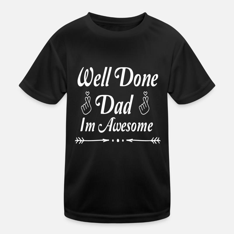 Father's Day - Kids Functional T-Shirt - black