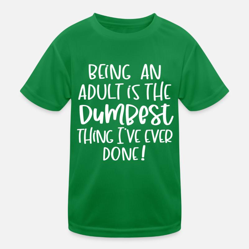 Ein Erwachsener sein Kinder Funktions-T-Shirt