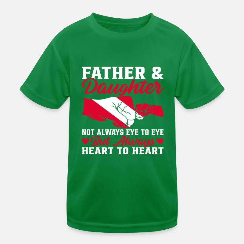 Vater und Tochter Kinder Funktions-T-Shirt