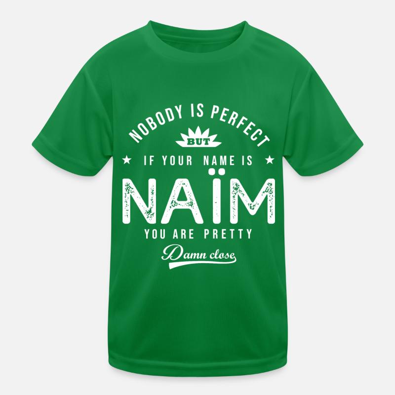 Naïm cadeau personnalisé prénom arabe Naïm T-shirt sport Enfant