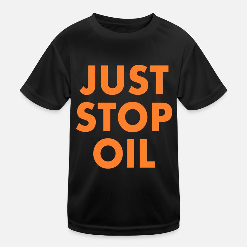 Just stop oil Maglietta sportiva per bambini
