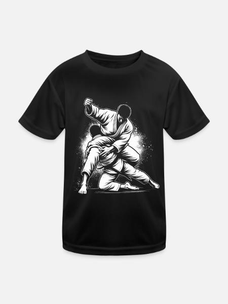Judoka - T-shirt sport Enfant - noir - Devant