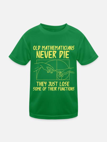Fibonacci Geometrie Mathe Goldener Schnitt - Kinder Funktions-T-Shirt - Kelly Green - Vorne