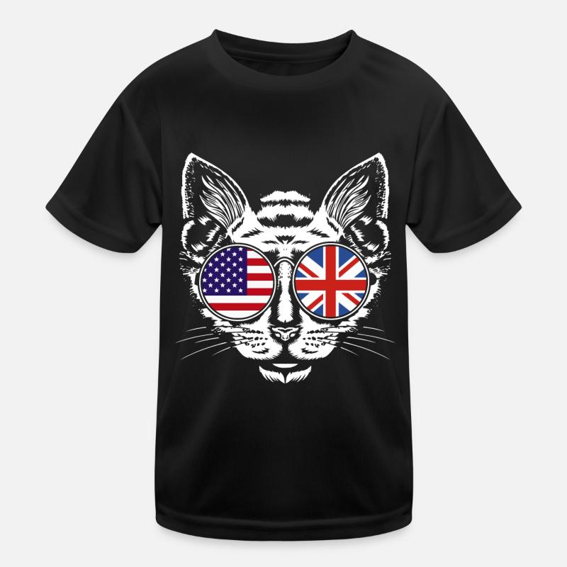 England Englisch Kinder Funktions-T-Shirt
