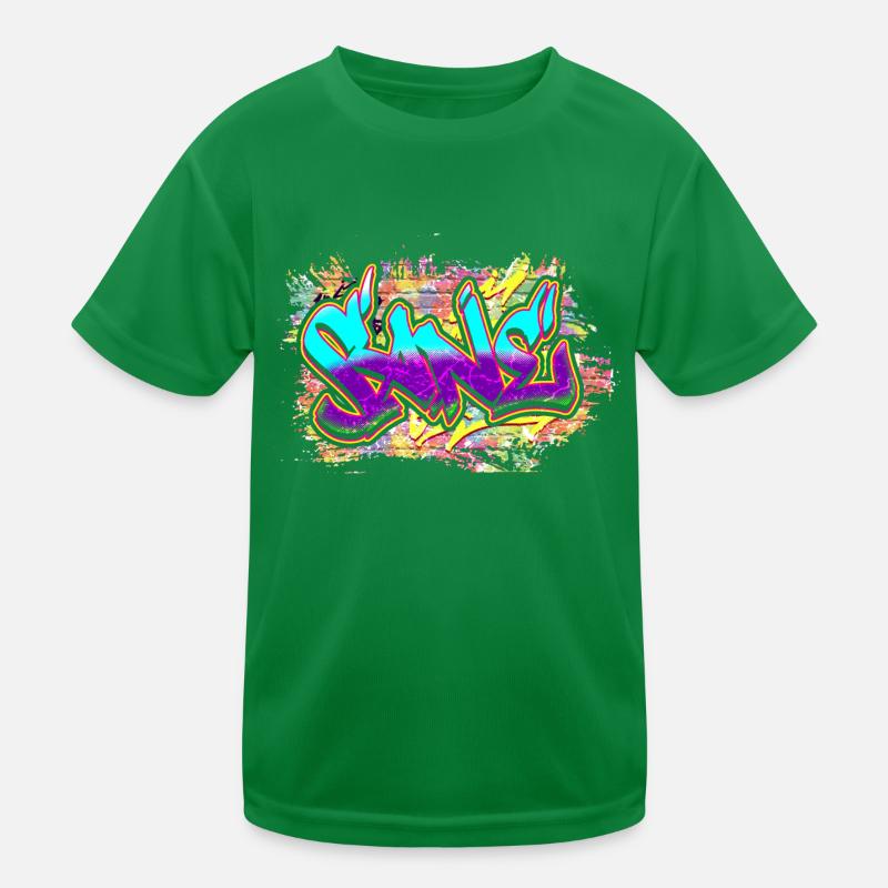 Graffiti Kinder Funktions-T-Shirt