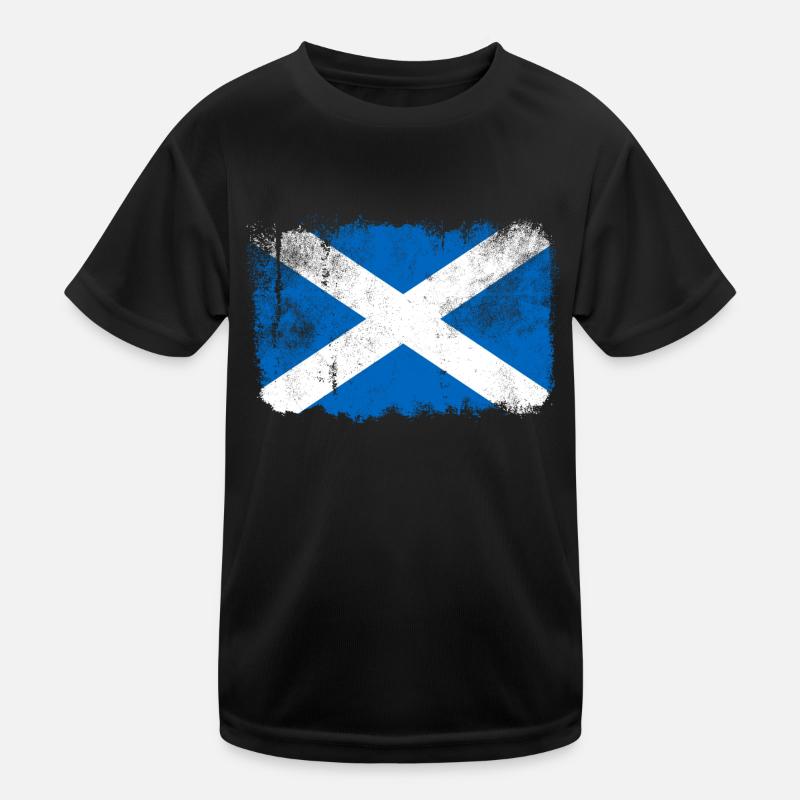 Schottland Flagge Kinder Funktions-T-Shirt