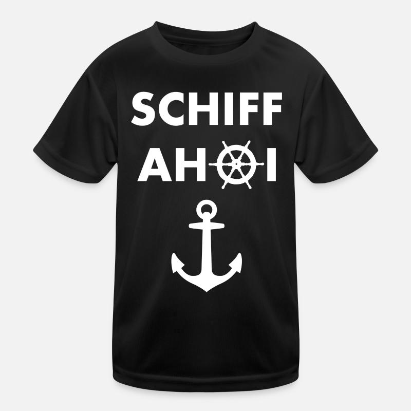 Schiff Ahoi Kinder Funktions-T-Shirt