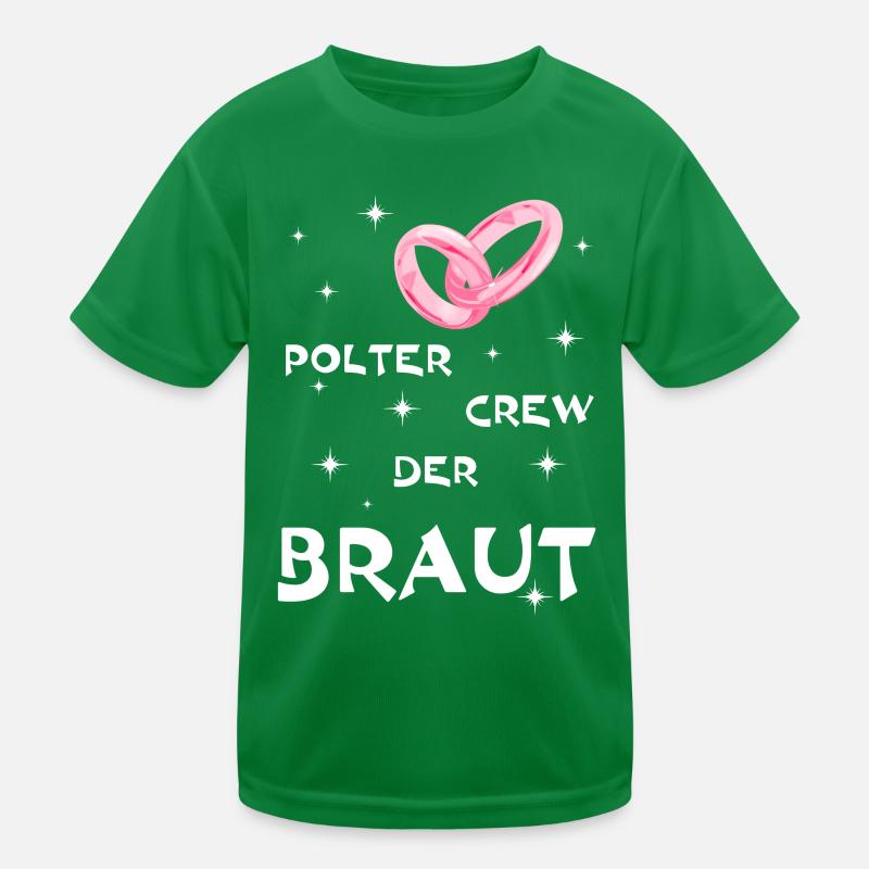 Polterabend Braut Kinder Funktions-T-Shirt